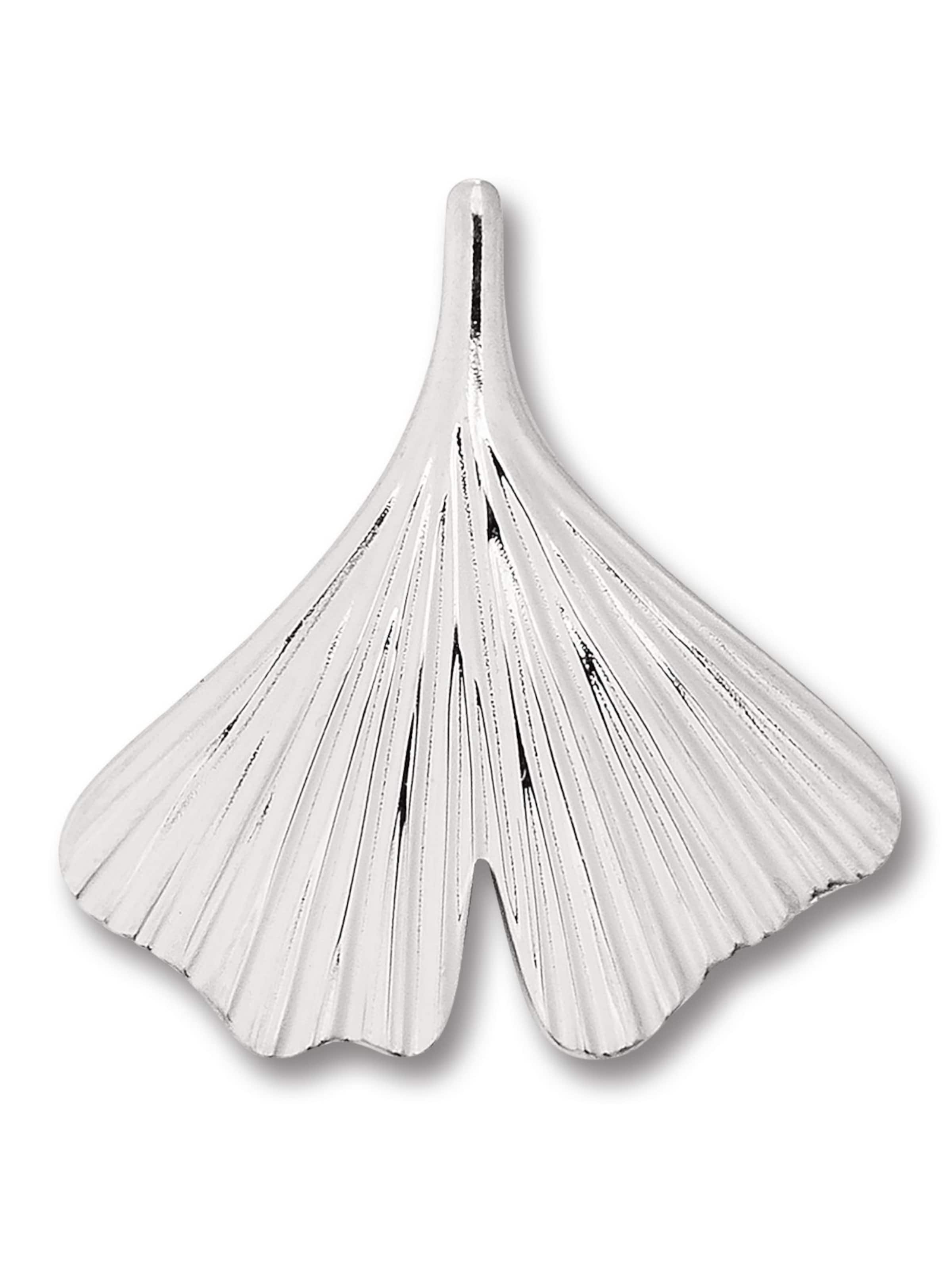 ONE ELEMENT Anhänger 'Ginkgoblatt' in Silber: Vorderseite