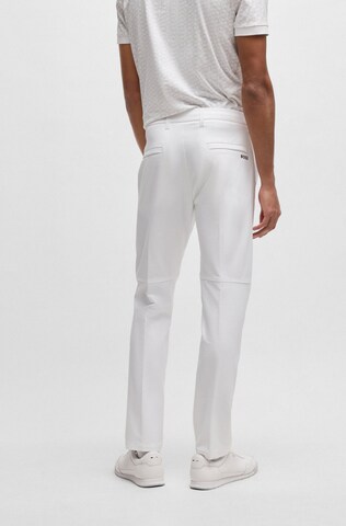 BOSS Slimfit Hose 'Commuter' in Weiß
