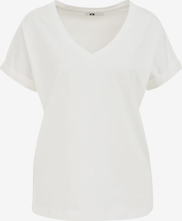 T-shirt WE Fashion en blanc : devant