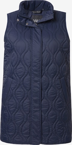 Ulla Popken Bodywarmer in Blauw: voorkant