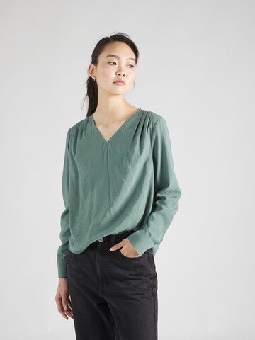 VERO MODA Blouse 'LENA' in Groen: voorkant