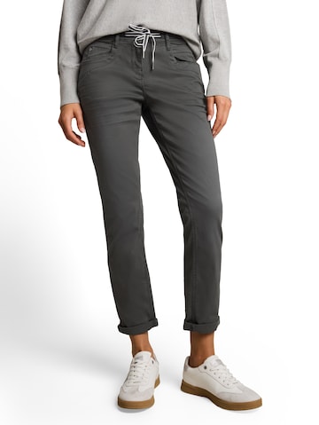 TOM TAILOR - Slimfit Pantalón en verde: frente