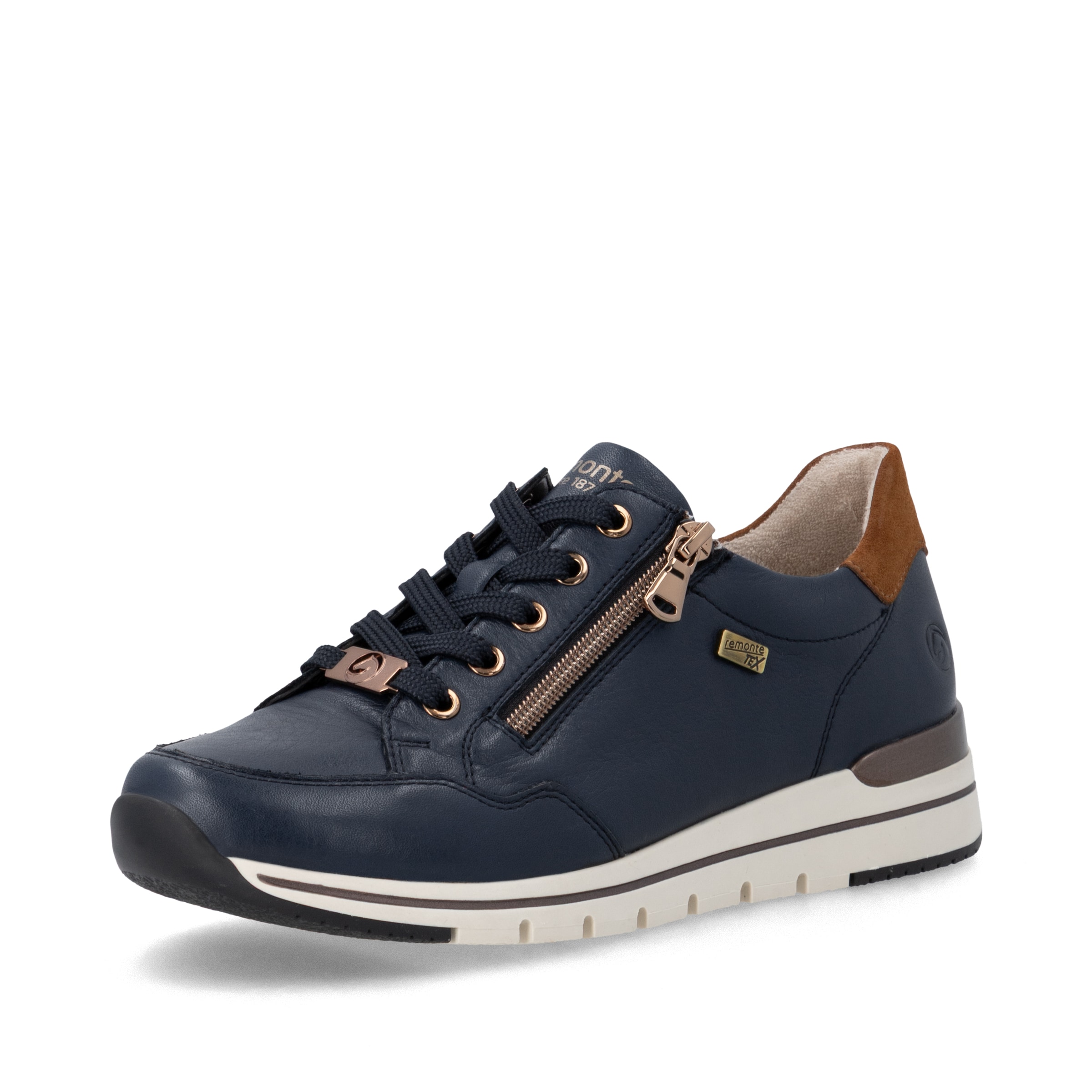 Baskets basses REMONTE en bleu : devant