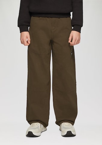 s.Oliver Wide Leg Hose in Braun: Vorderseite