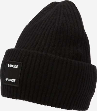 Samsøe Samsøe Mütze in schwarz / weiß, Produktansicht