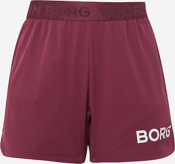 BJÖRN BORG Workout Pants in Purple: front