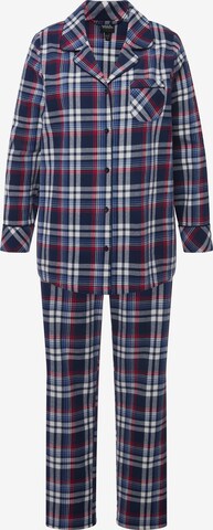 Ulla Popken Pyjama in Blauw: voorkant