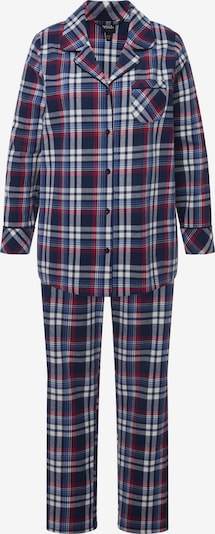 Ulla Popken Pyjama in nachtblau / rot / weiß, Produktansicht