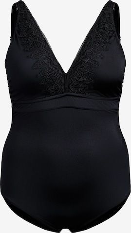 juoda Swim by Zizzi Trikampė Maudymosi kostiumėlis: priekis