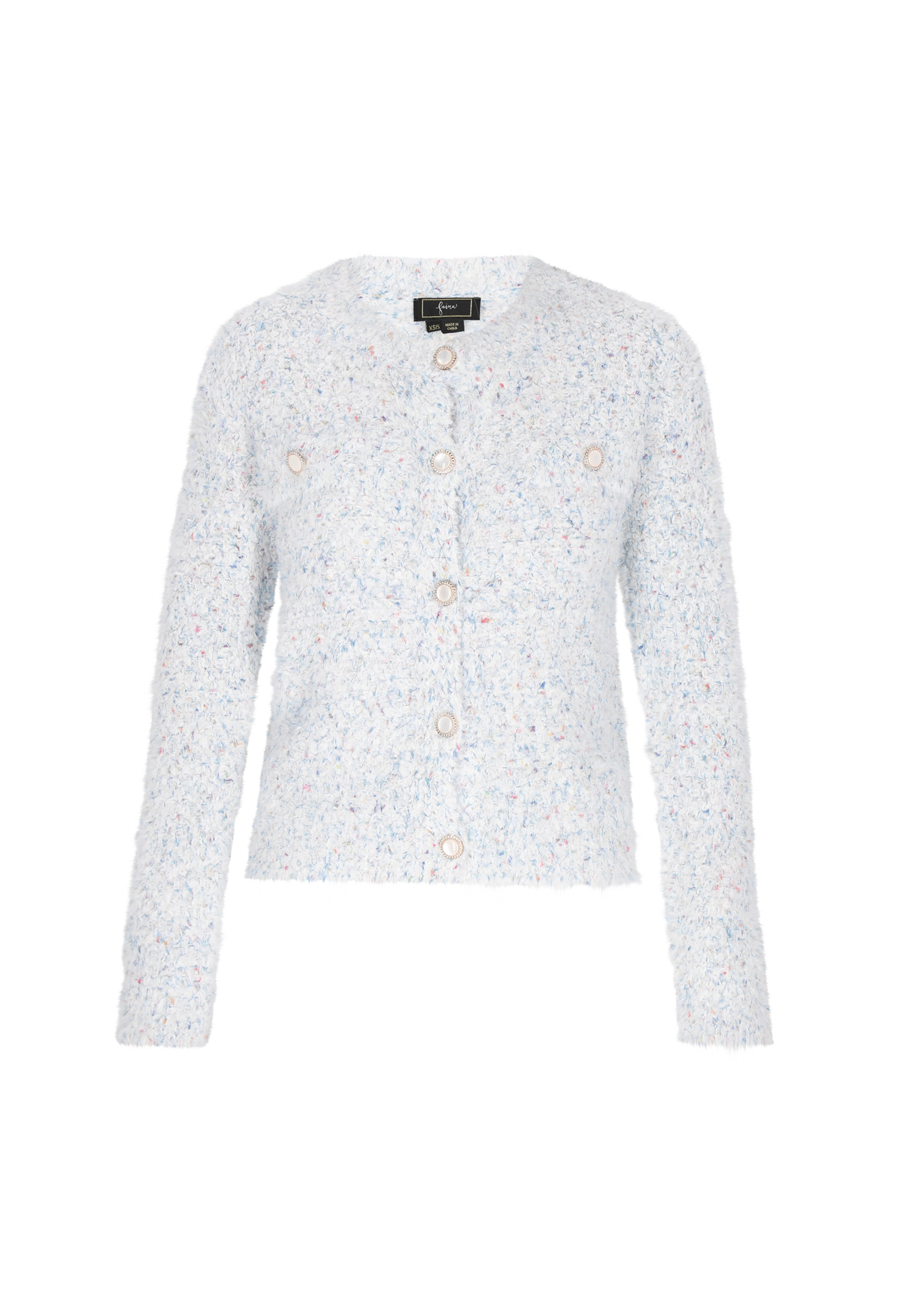 faina Cardigan in blau / rot / weiß, Produktansicht