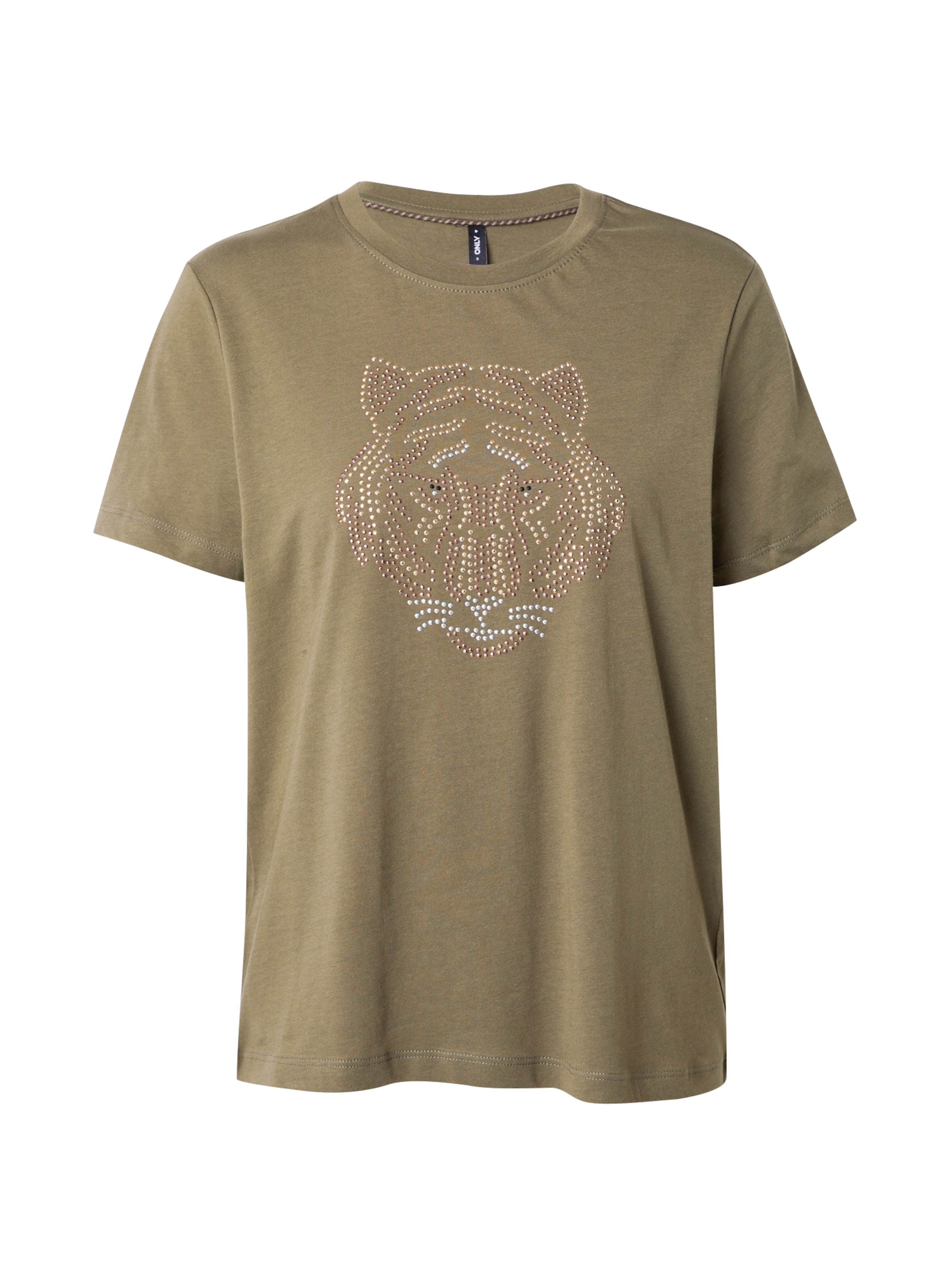 ONLY Shirt 'KITA TIGER' in Green: front