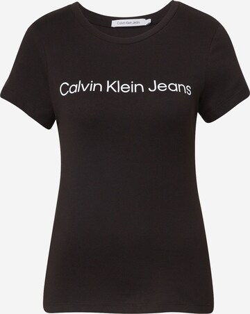 T-shirt Calvin Klein Jeans en noir : devant