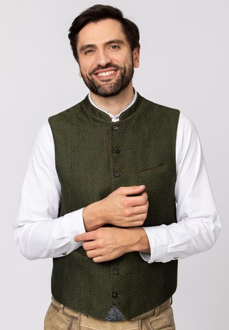 STOCKERPOINT Traditional Vest 'Ottavio' in Green: front