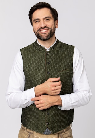 STOCKERPOINT Traditional Vest 'Ottavio' in Green: front