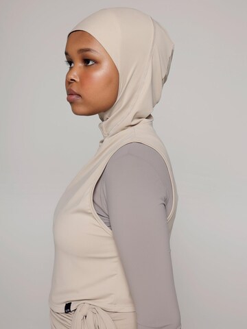 SIYA Swimwear T-Shirt Badeanzug 'Hijab' in Beige