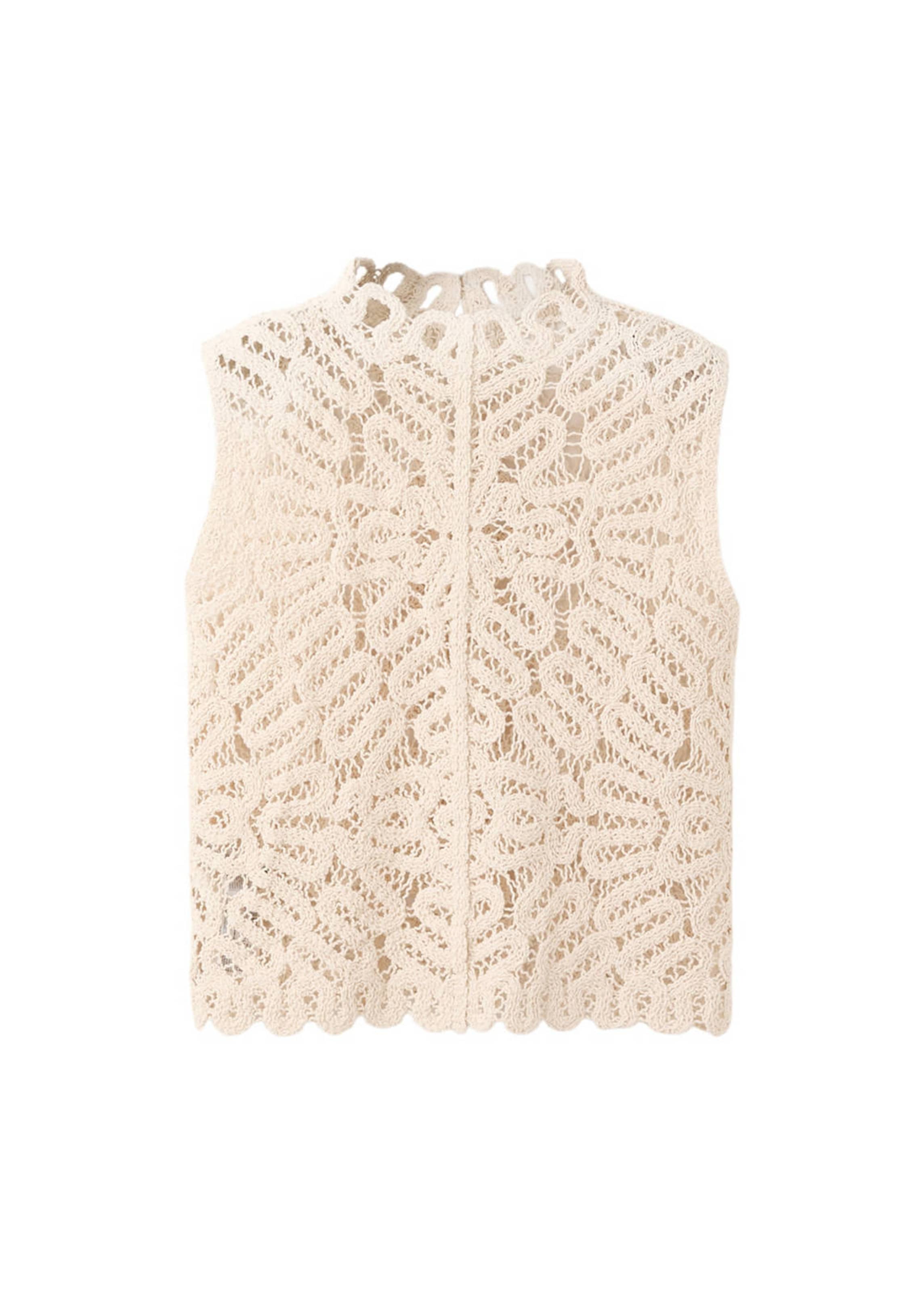 MANGO Top 'Setenta' in Gelb: Vorderseite