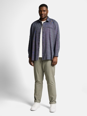 TOM TAILOR Men + Regular fit Overhemd in Blauw