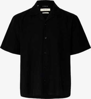 SELECTED Regular Fit Skjorte 'SLHRLXSUN' i sort: forside