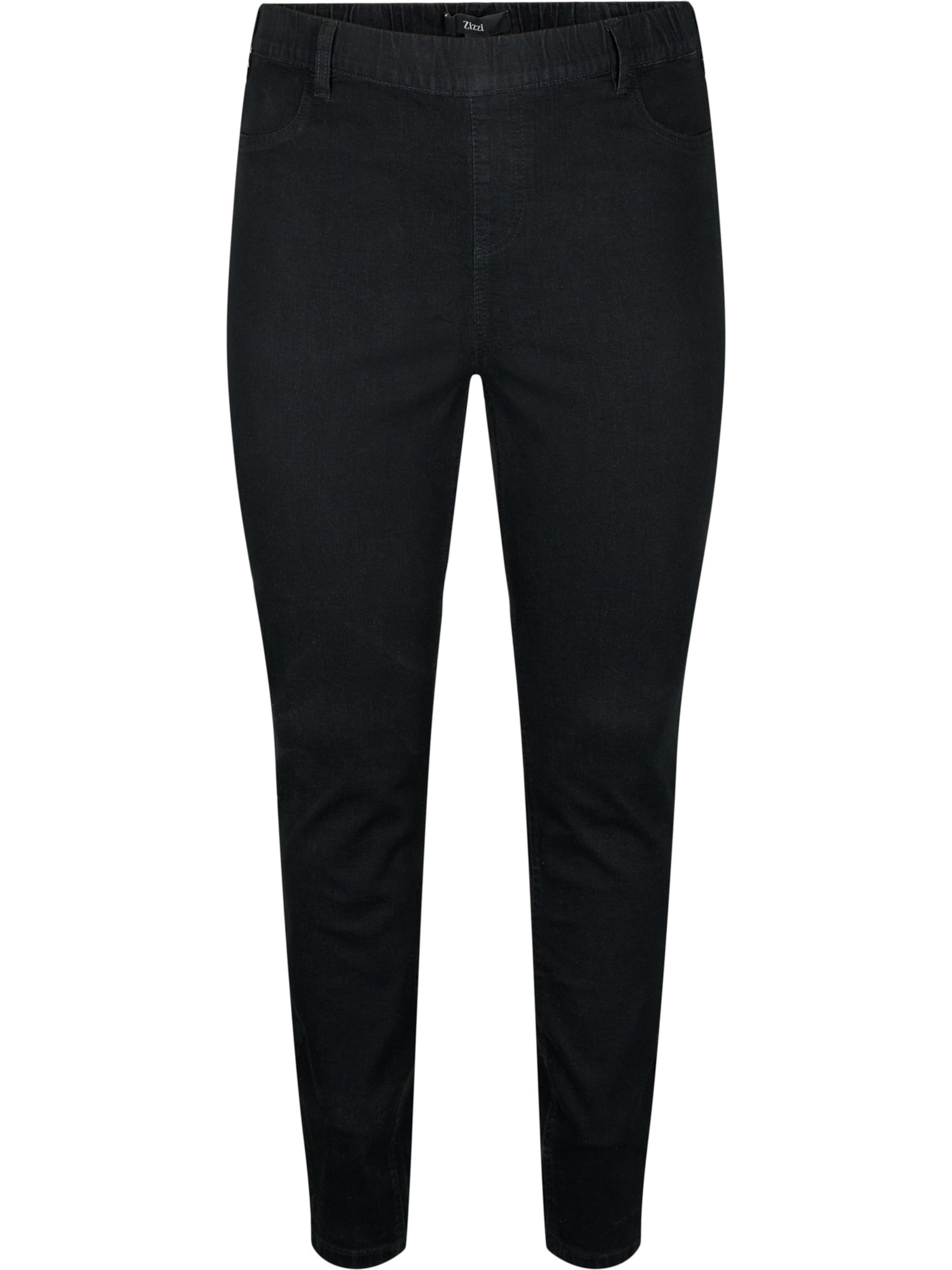 Skinny Jeans di Zizzi in nero: frontale