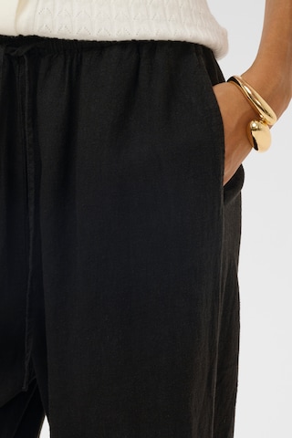 SOAKED IN LUXURY Wide leg Trousers 'SLAria' in Black