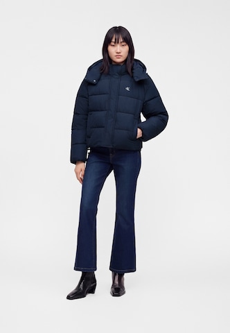 Calvin Klein Jeans Regularen Zimska jakna | modra barva