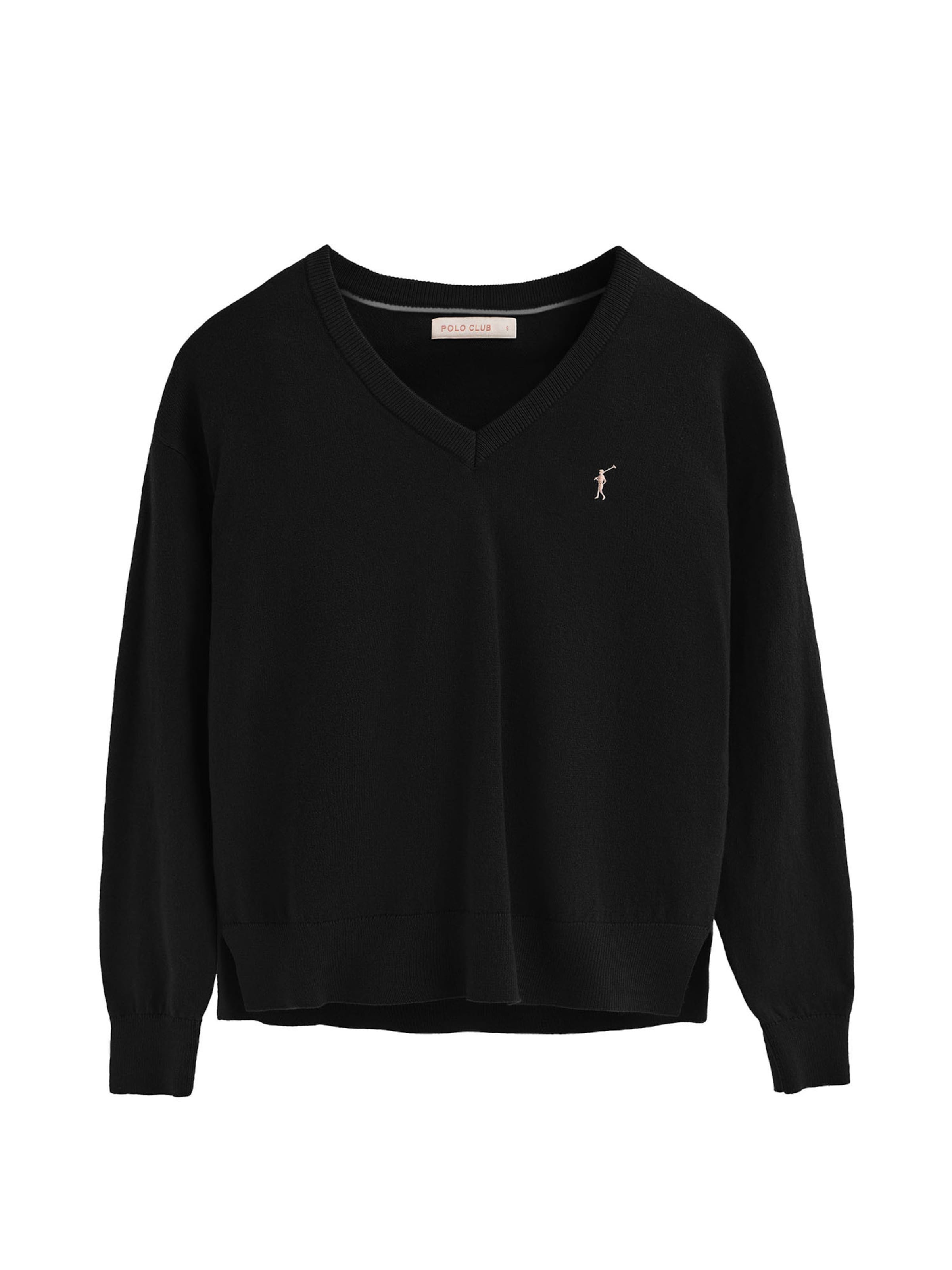 Polo Club Pullover in Schwarz: Vorderseite