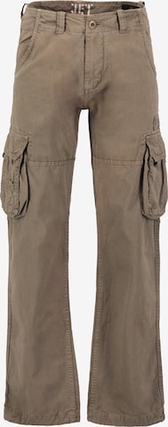 ALPHA INDUSTRIES Cargo Pants in Brown: front