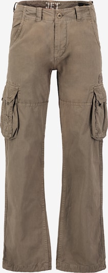 Pantaloni cu buzunare ALPHA INDUSTRIES pe maro / negru, Vizualizare produs