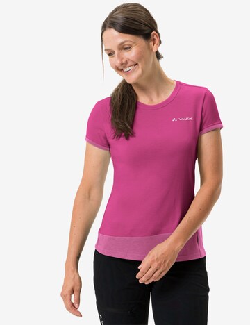 VAUDE Functioneel shirt 'Sveit' in Roze: voorkant