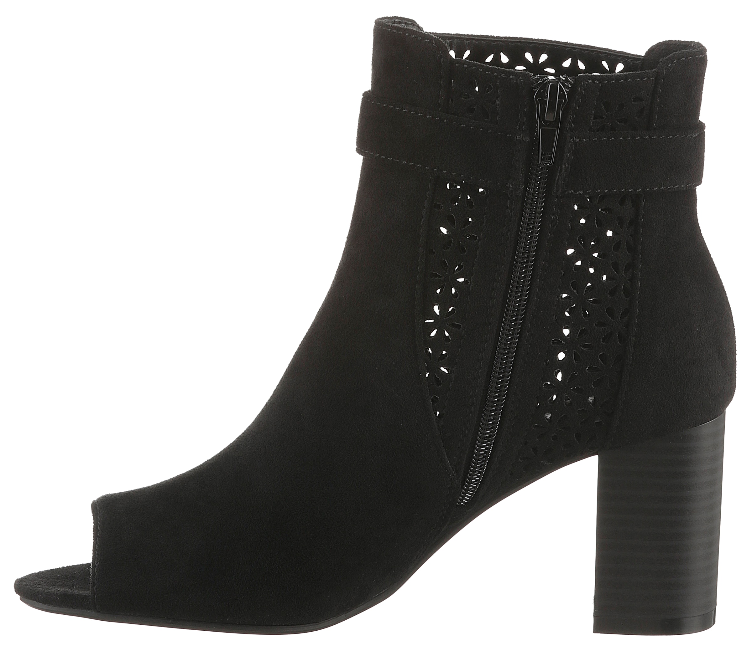 Aniston Stiefelette in Schwarz: Vorderseite