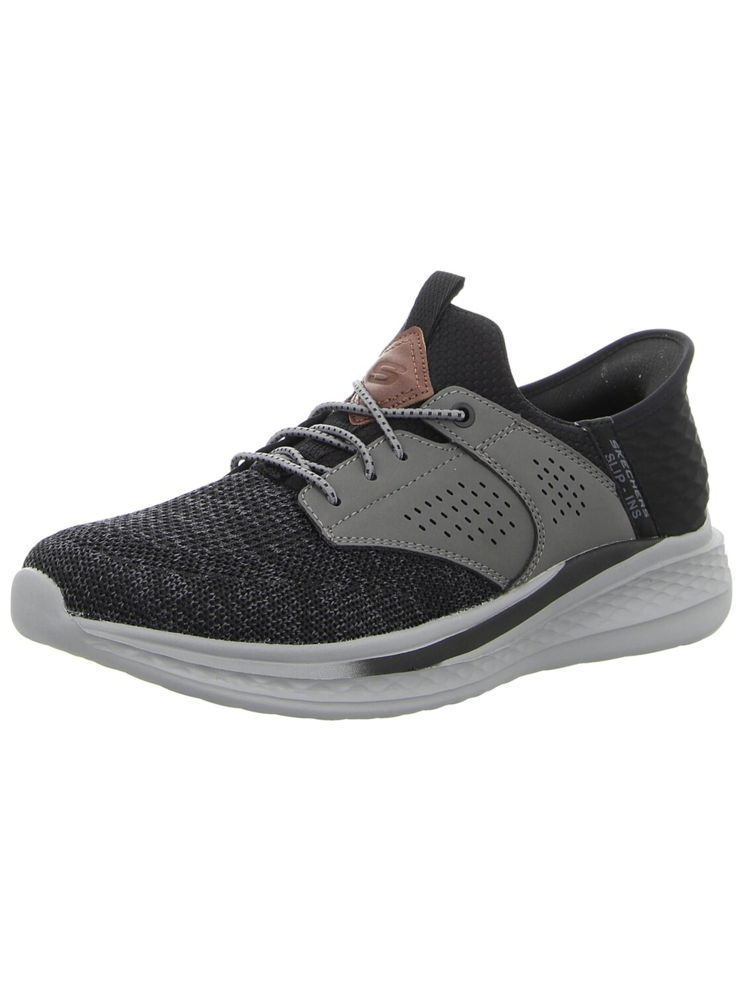 SKECHERS Hausschuh 'Herren Slipper 210889 BKGY Kunststoff/Synthetik in grau'‌‌‌‌‌ in Grau: Vorderseite