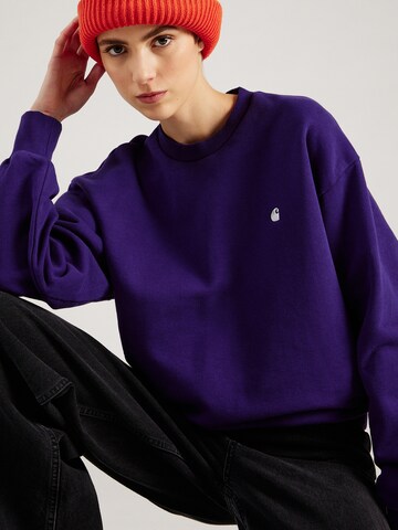 Carhartt WIP Sweatshirt 'Casey' in Purple