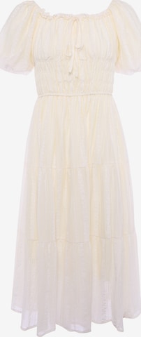Usha - Vestido em bege: frente