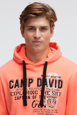 CAMP DAVID Sweatshirt in Orange