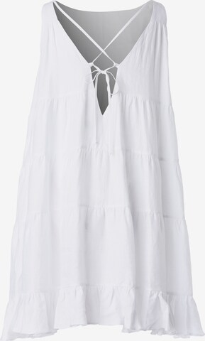 KAN - Vestido de verão 'COLUMBINE' em branco