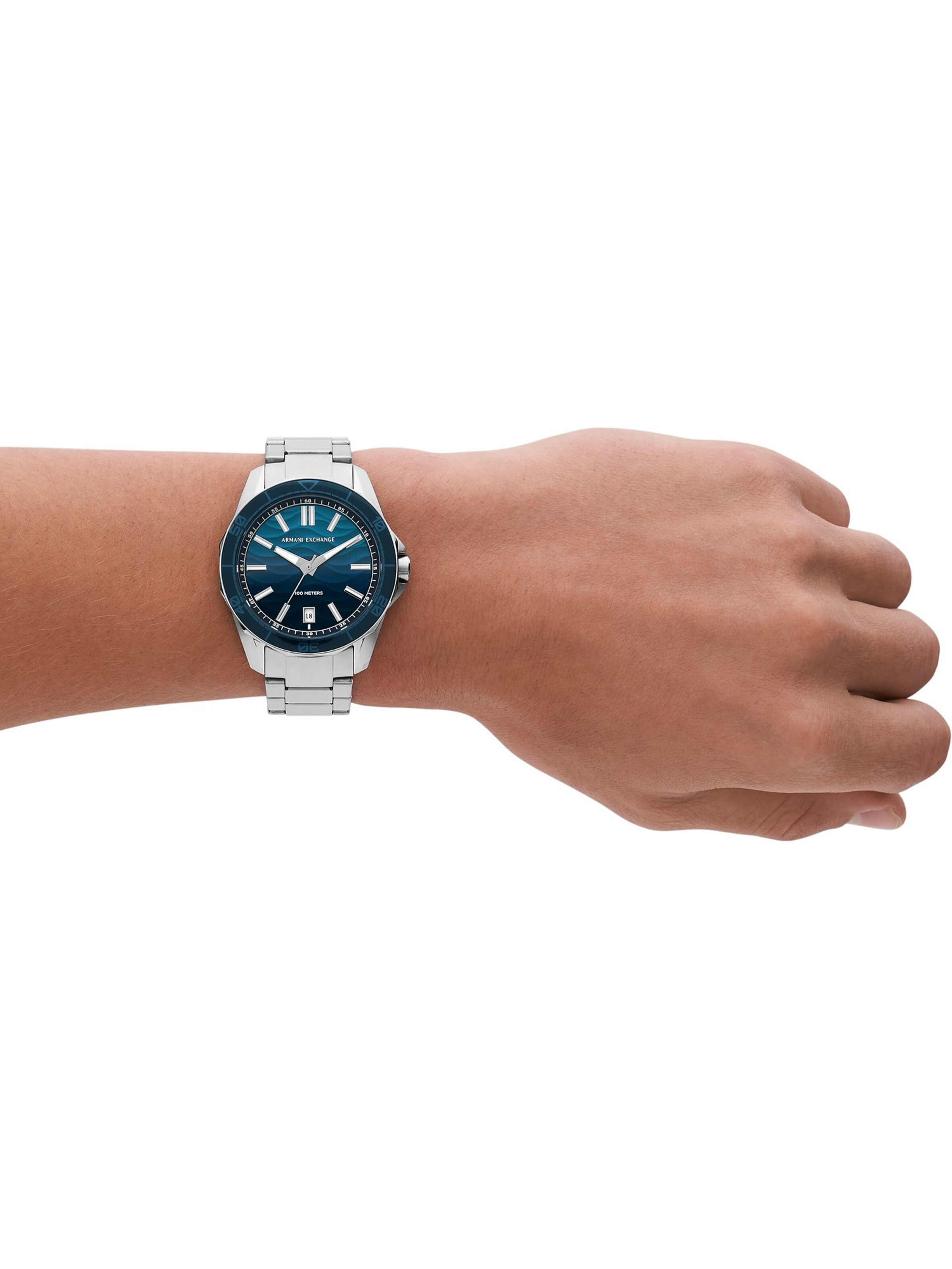 ARMANI EXCHANGE Analog Watch in Silver: front