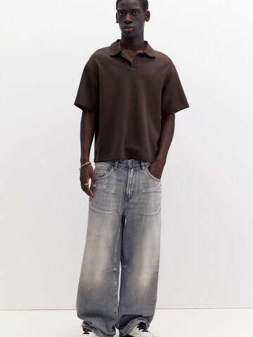 Pull&Bear Poloshirt in Braun: Vorderseite