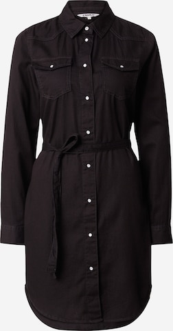 Robe-chemise 'ONLALEXA' ONLY en noir : devant