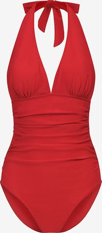 cfab (formerly creamy fabrics) Shapingbaddräkt 'Signature Sculpt Swimsuit' i röd: framsida