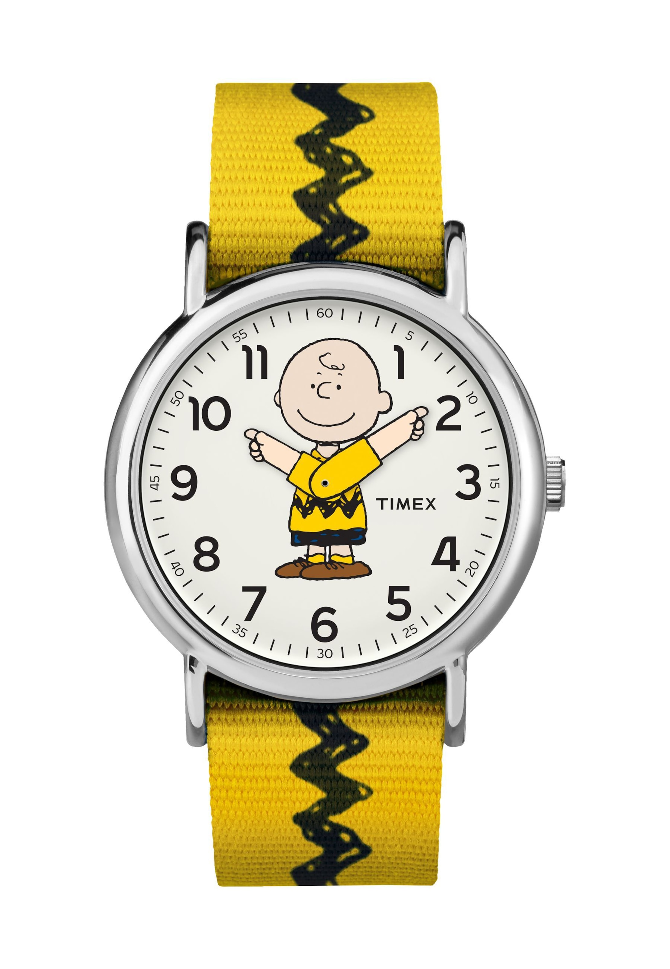 TIMEX Watch 'Timex x Peanuts Charlie Brown' in Yellow: front