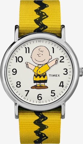 TIMEX Watch 'Timex x Peanuts Charlie Brown' in Yellow: front