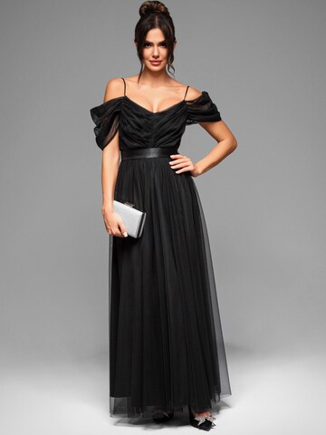 Ombre Abendkleid‌‌‌ in Schwarz