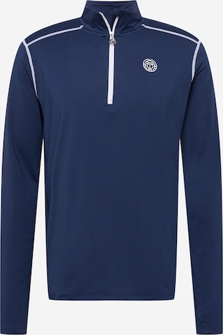 BIDI BADU Athletic Sweatshirt 'Zac Tech' in Blue: front