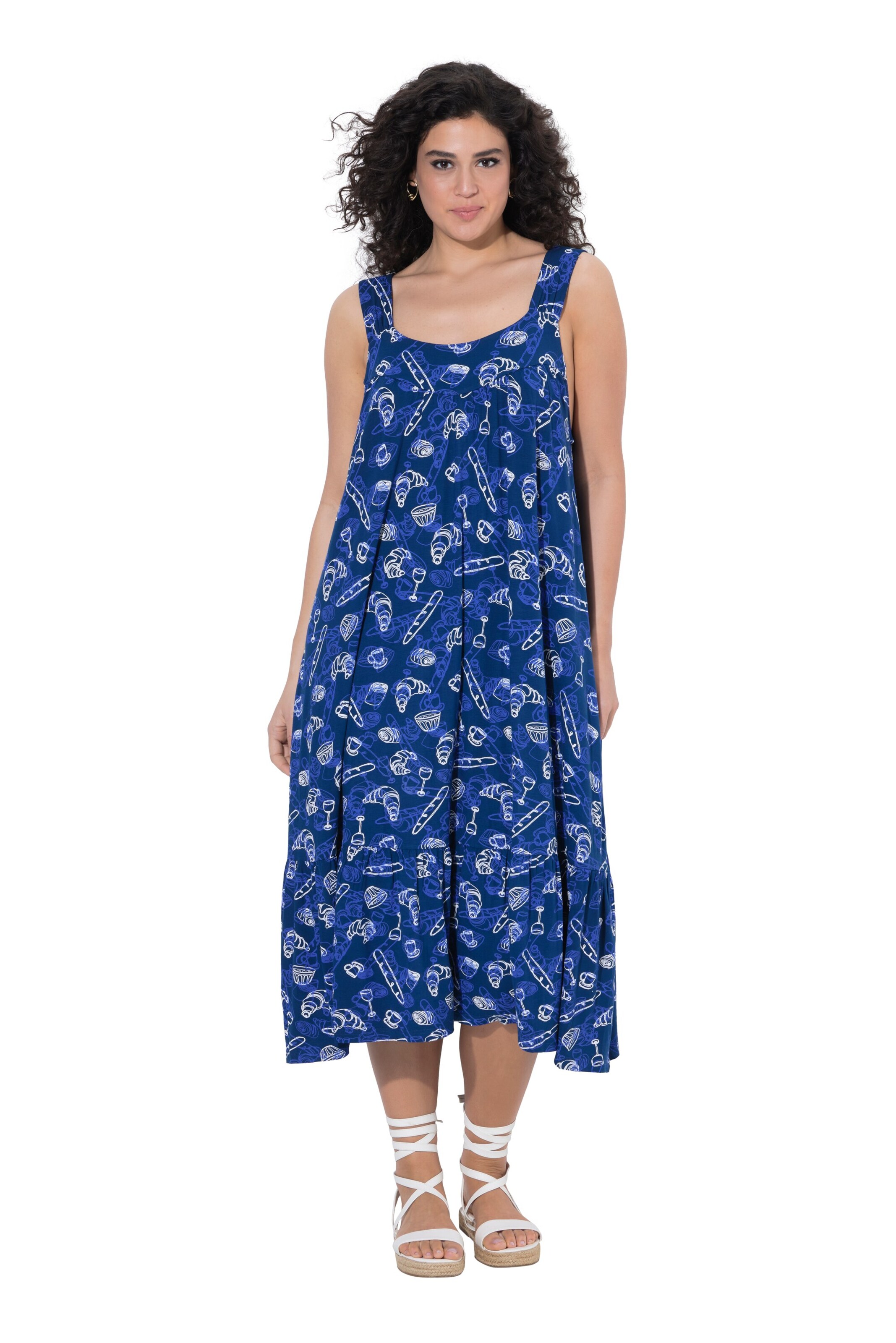 Ulla Popken Jurk in Blauw: voorkant