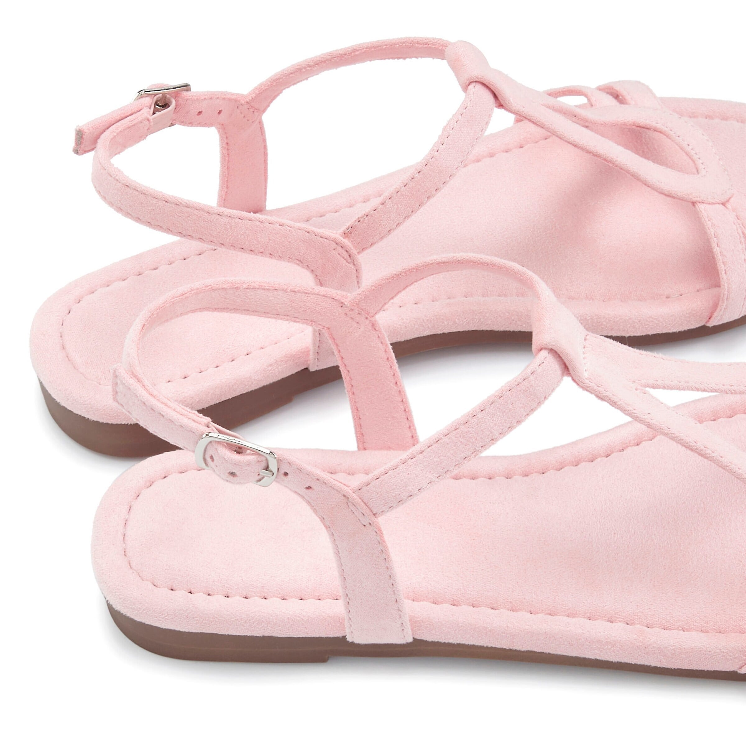 rožinė VIVANCE Basutės su dirželiais