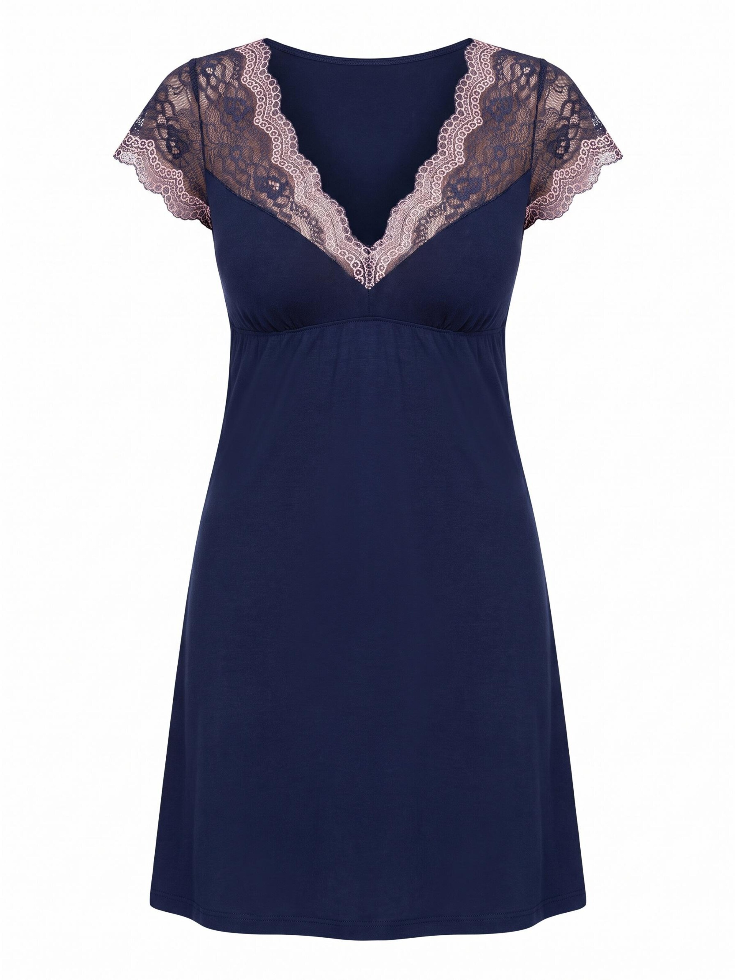 Donna Negligé 'Olimpia' in Blauw: voorkant