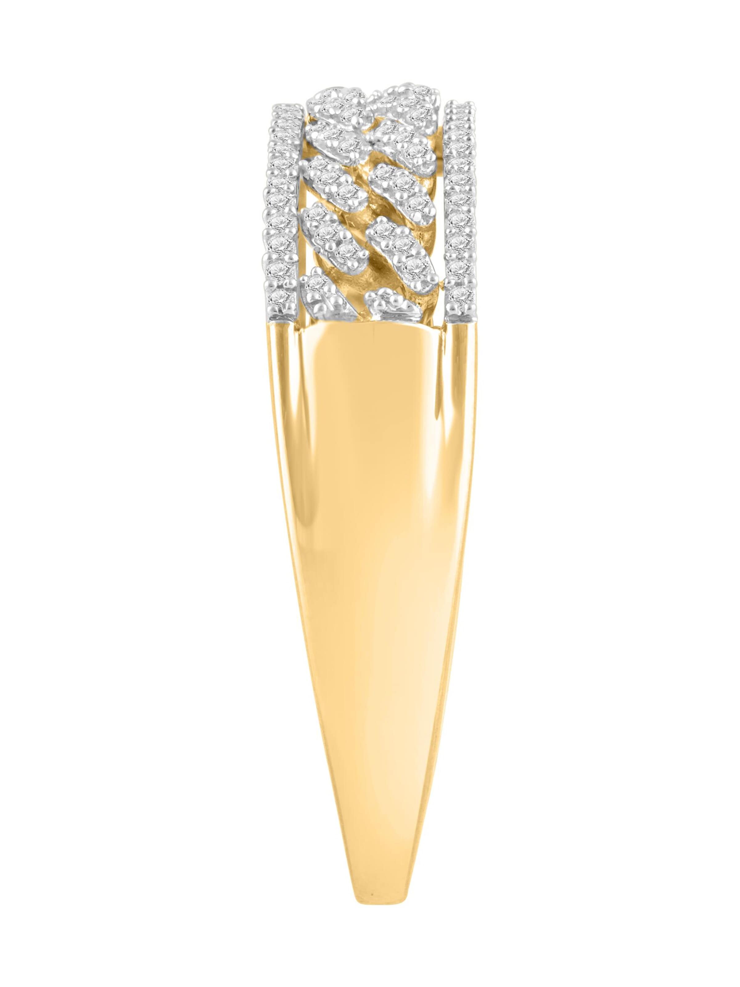 Diamant Exquis - Anillo 'Ring aus 375 Gelbgold mit Diamant' en oro