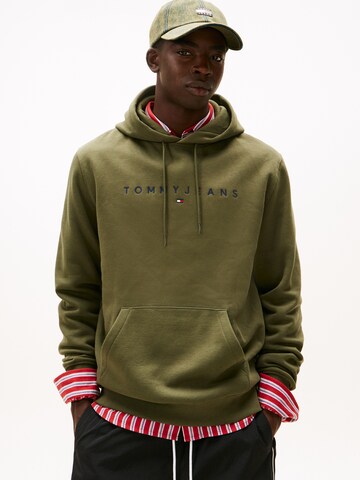Tommy Jeans Sweatshirt in Grün: Vorderseite