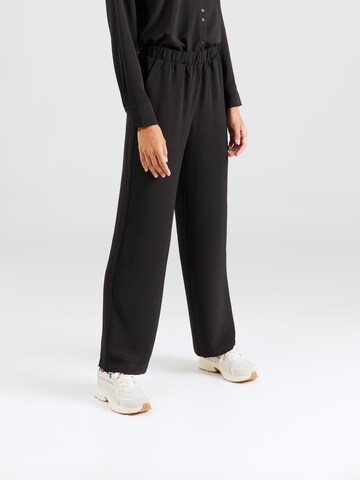 Wide leg Pantaloni 'ALVA' de la VERO MODA pe negru: față