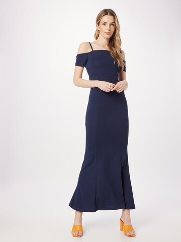 Coast Evening Dress in Blue: front